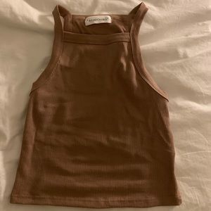 shop rumours light brown/ tan tank top